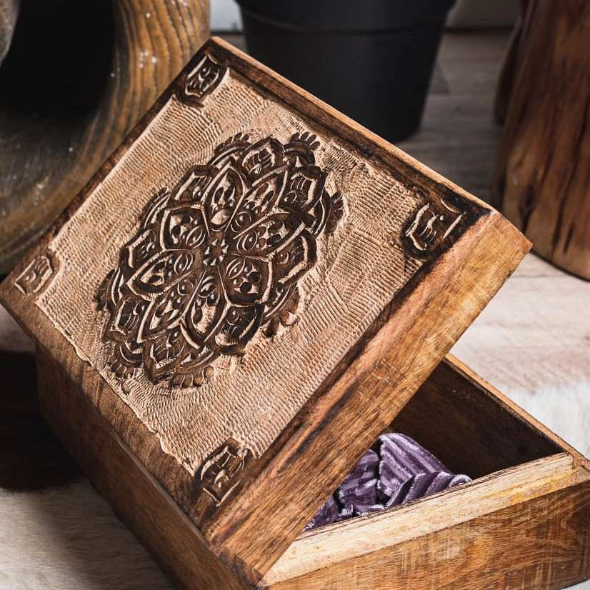 Wooden Mandala Box